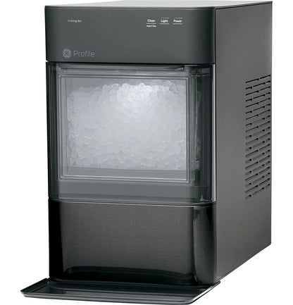 Countertop Nugget Ice Maker | Ice Machine with WiFi Connectivity | Smart Home Kitchen Essentials | Black Stainless
