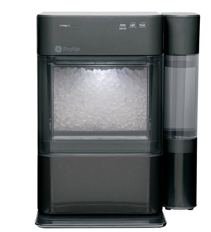 Countertop Nugget Ice Maker | Ice Machine with WiFi Connectivity | Smart Home Kitchen Essentials | Black Stainless