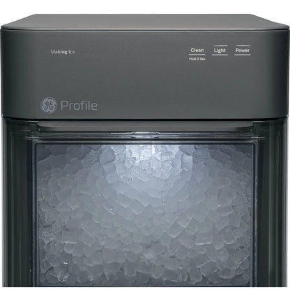 2.0 Countertop Nugget Ice Maker | Ice Machine with WiFi Connectivity | Smart Home Kitchen Essentials | Black Stainless